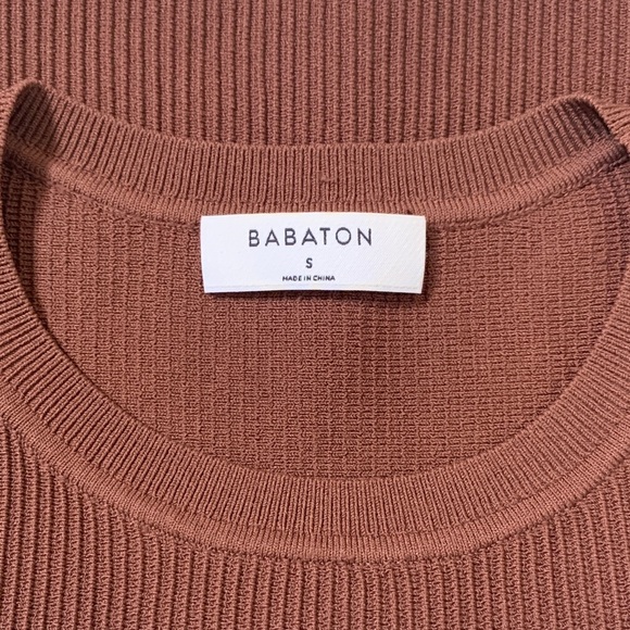 Babaton Women’s Sculpt Knit Muscle Tank‎ Brown Bodycon Small - Picture 7 of 7